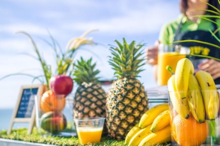 Bar à jus de fruits frais en entreprise