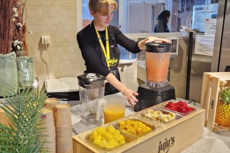 Bar à jus de fruits frais en entreprise