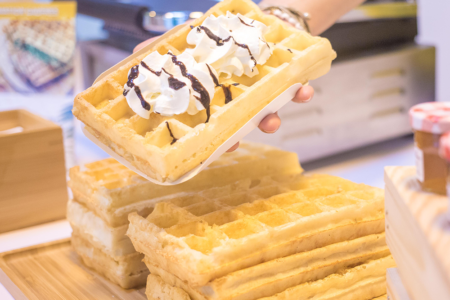 gaufre chantilly chocolat