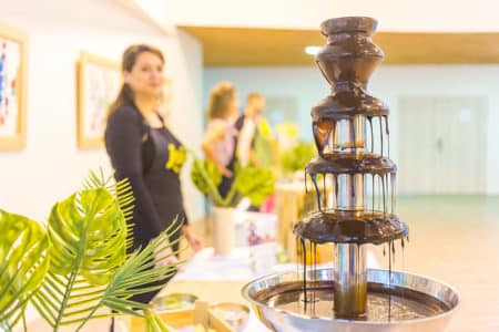 stand fontainen au chocolat en entreprise