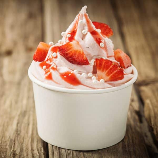 yaourt glacé fraise