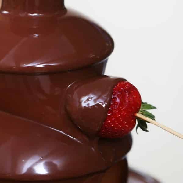 fraise au chocolat