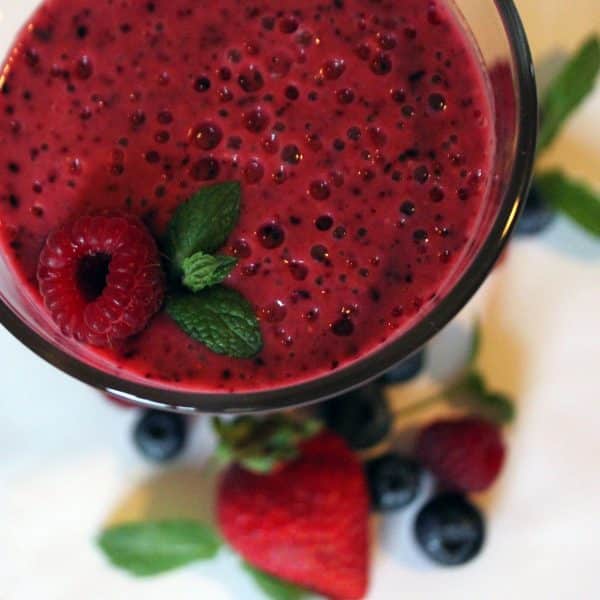 smoothie fruits rouges