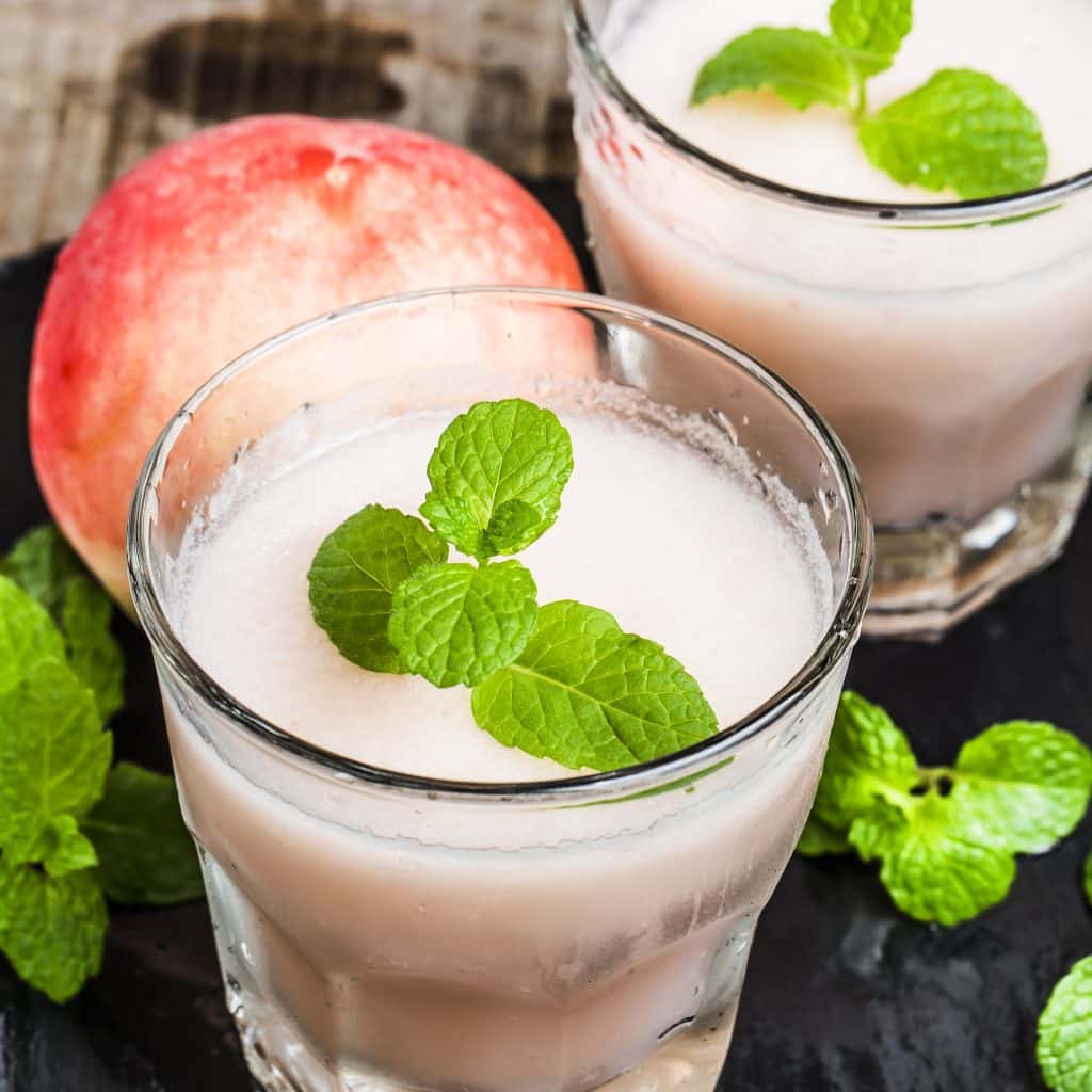 smoothie à la pêche