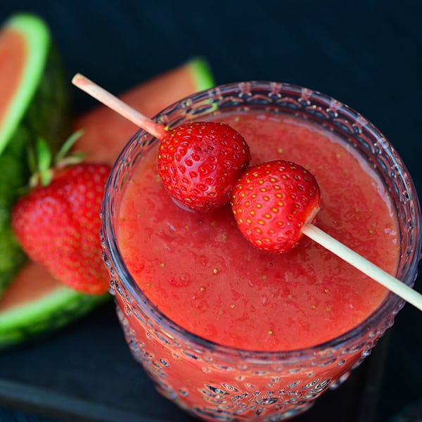 smoothies à la fraise