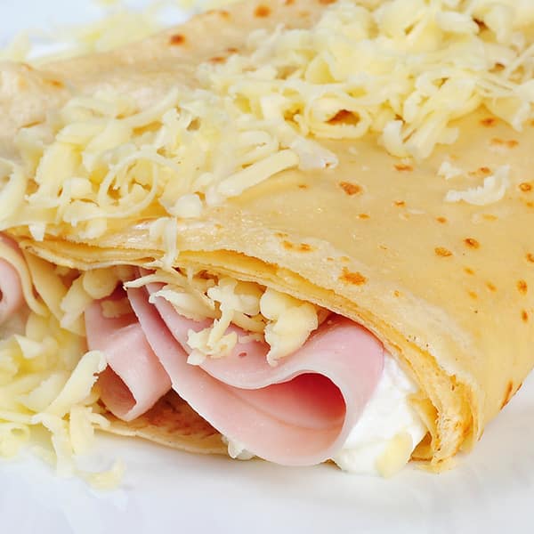 crêpe jambon fromage