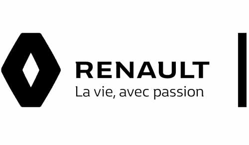 Logo Renault noir et blanc