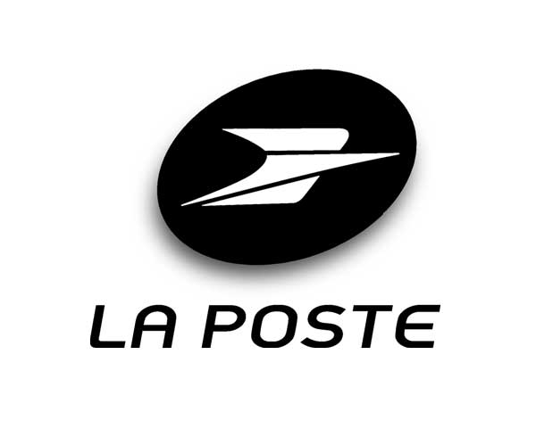 logo noir et blanc la poste