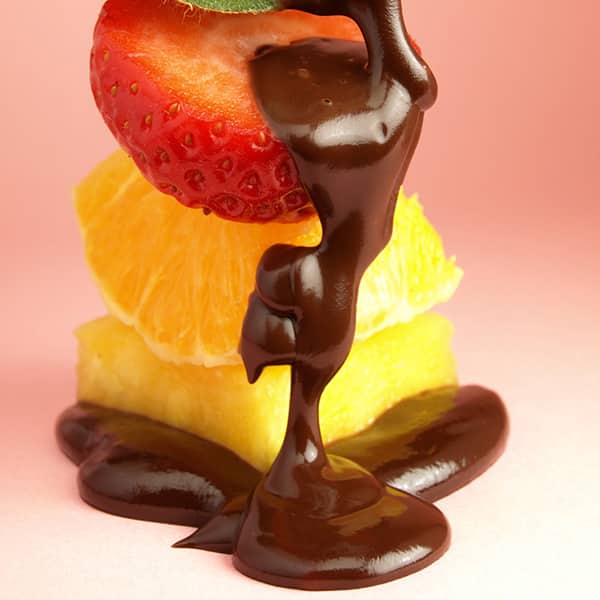 fruits frais et chocolat