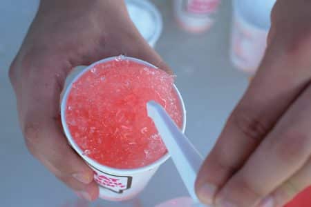 granita aux fruits rouges