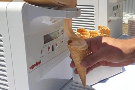 Machine animation glace à l'italienne en entreprise