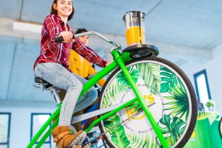 Animation SmooCycle Vélo à smoothie