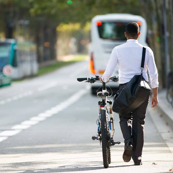 Travailleur à velo