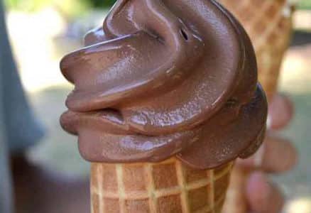 glace à l'italienne au chocolat