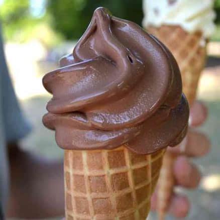 glace à l'italienne au chocolat