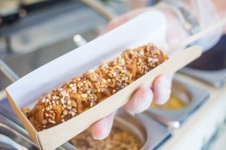 gaufre sucette caramel noisettes