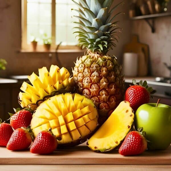 Recette smoothie ananas pomme fraise mangue