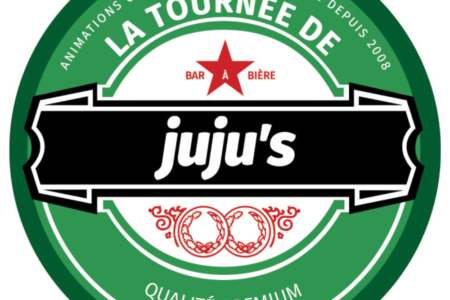 Animation Bar à bière JUJU'S - sous bock personnalisé