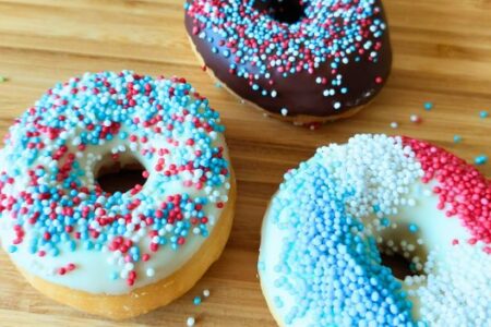 Animations En entreprise - Donuts couleurs France Bleu blanc rouge