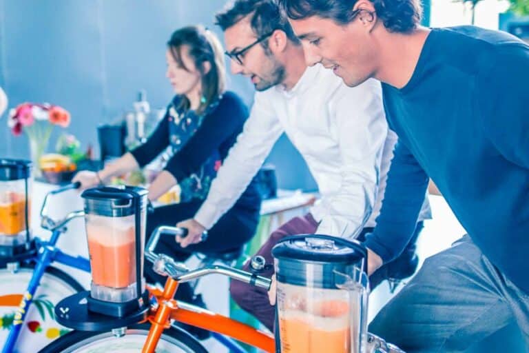 Animation vélo smoothie et glace